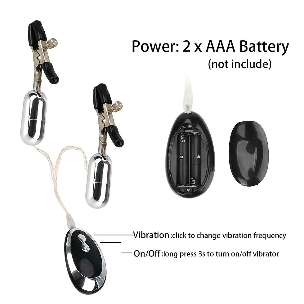 Thumbnail: 20 Modes Vibration Women Nipple Clamps Vibrators Clitoris Clips Sex Toys For Co