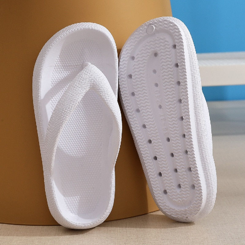 Thumbnail: Rimocy Soft Sole EVA Women's Flip Flops 2023 Summer Beach Non-slip Cloud Slippe