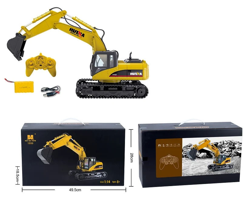 Thumbnail: 1/14 Scale Huina 1550/1535 Radio Control Excavator Model Remote's Battery NOT I