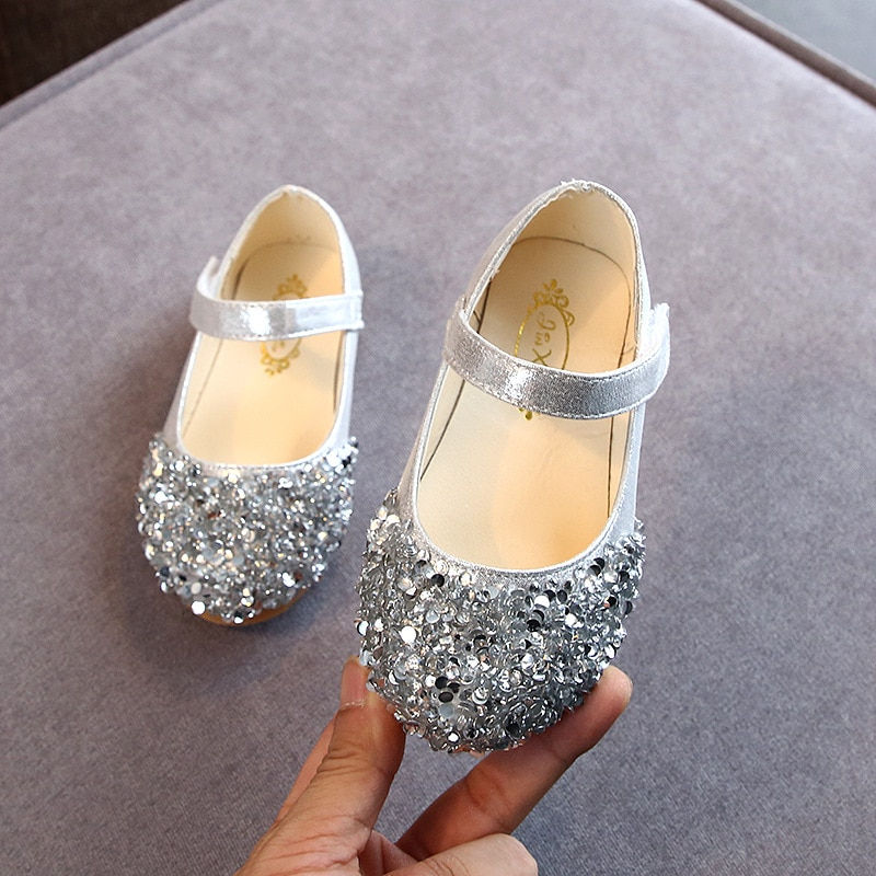 Thumbnail: 2023 Spring New Children Shoes Girls Princess Shoes Glitter Children Baby Dance