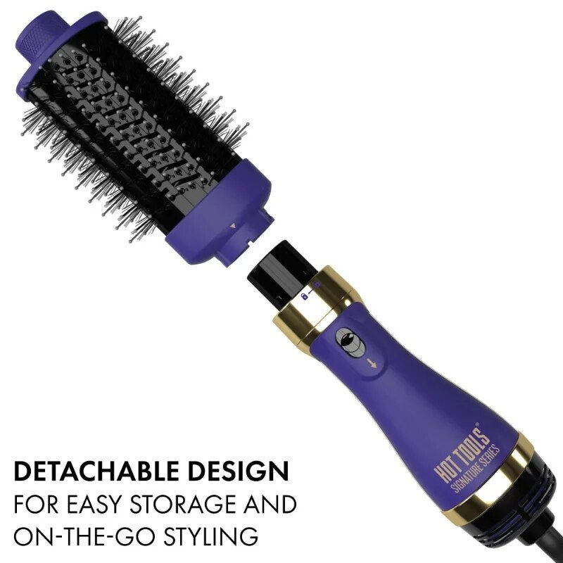 थंबनेल: Signature One-Step Hair Dryer Volumizer with Detachable Medium Head, Purple Blo