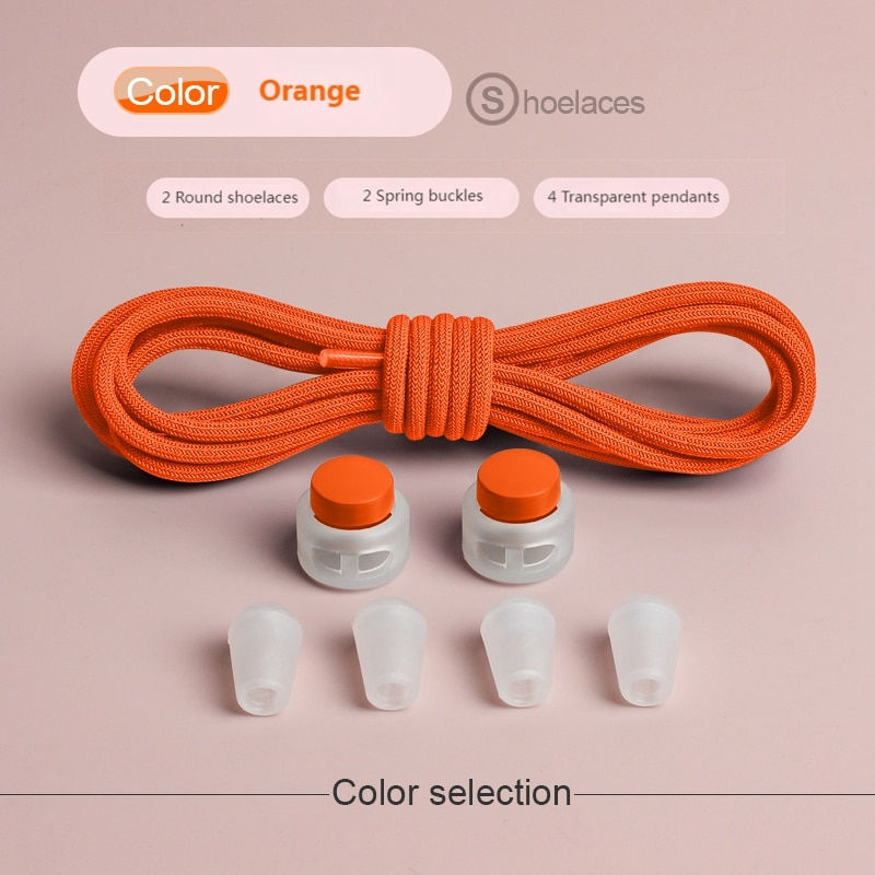 Thumbnail: Spring Lock Shoelaces Without ties Elastic laces Sneakers Kids Adult Quick Shoe