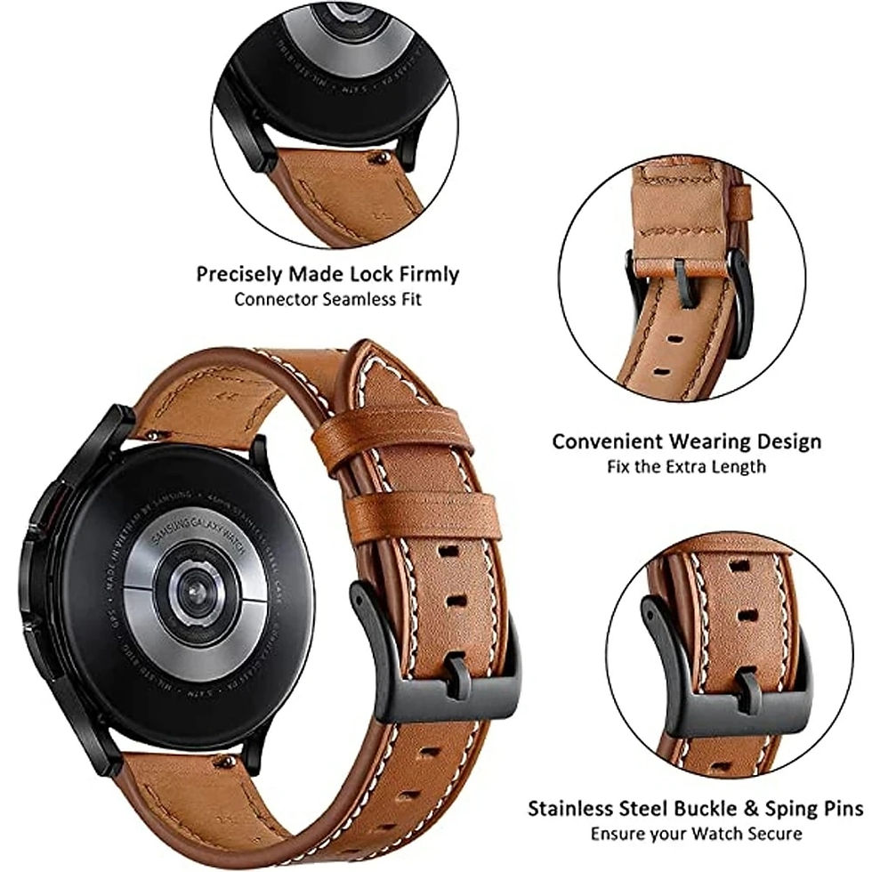 縮圖：20 22mm Leather Watch Straps For Xiaomi Color 2 MI Watch S1/Pro Active Wristban