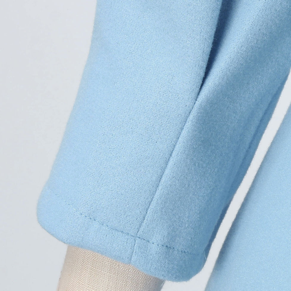 Miniatură: Womens Autumn Winter Elegant Solid Color Overcoat Long Sleeve Turndown Collar D