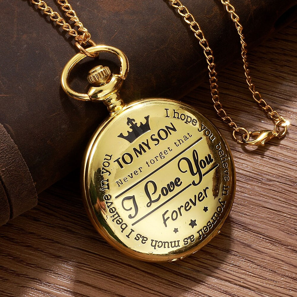 Imej kecil: Antique Steampunk Vintage Roman Numerals Quartz Pocket Watch Gold Case Necklace