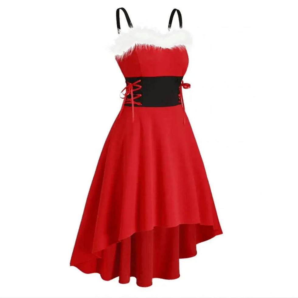 Thumbnail: Christmas Dress for Women Clothing 2023 Autumn Winter Evening  Formal Occas Cam