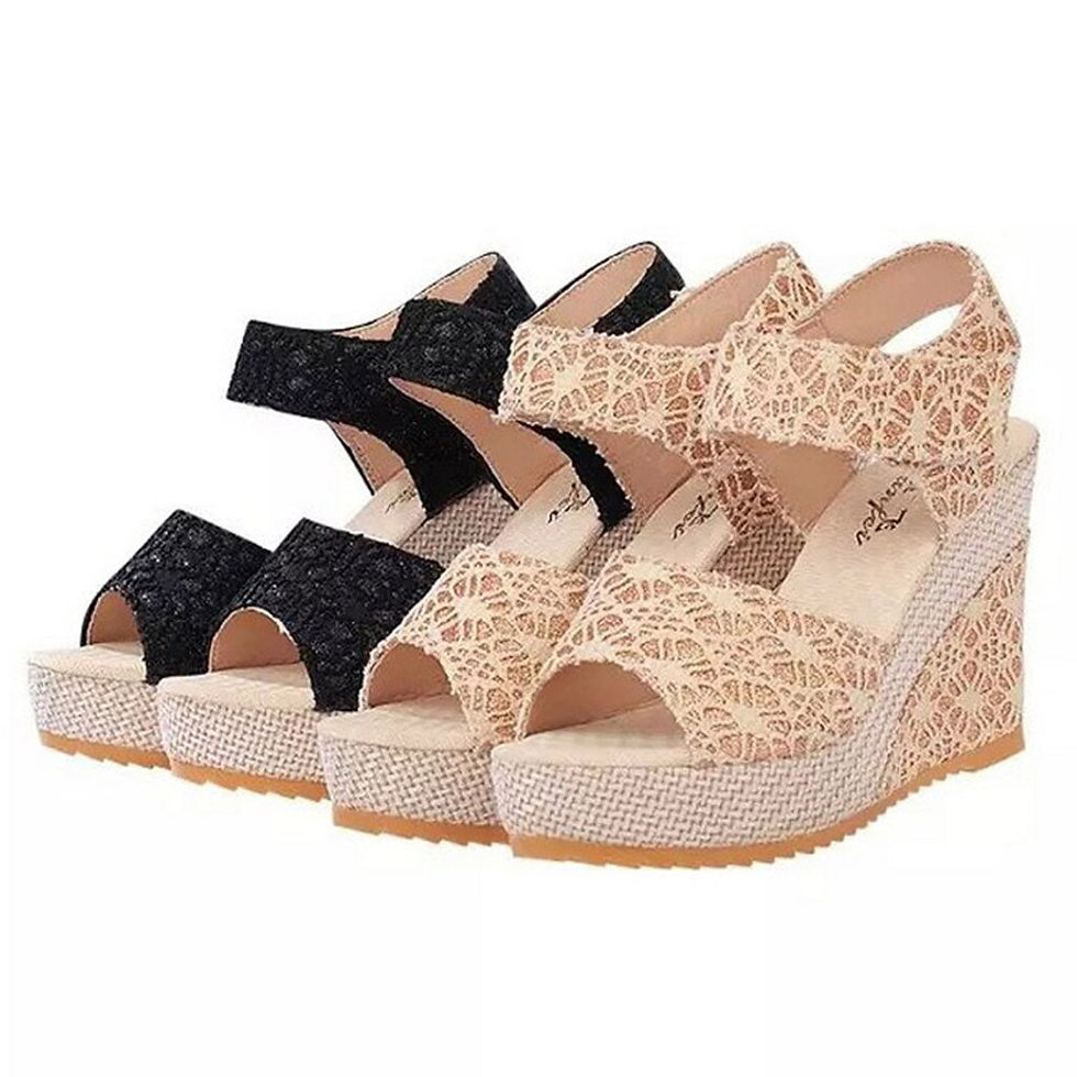 Miniatura: Sandals Women 2021 Woman Flats Women's Ladies Platform Wedges Heel