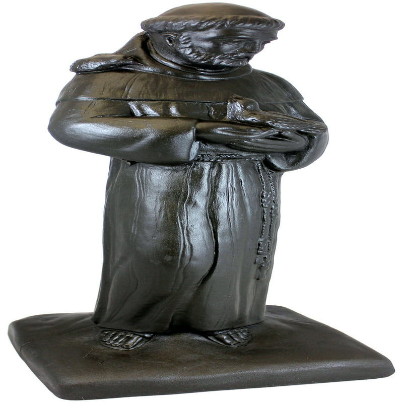 Miniatyrbild: Francis Statue – Natural Granite Appearance – Made of Resin – Lightweight – 29”