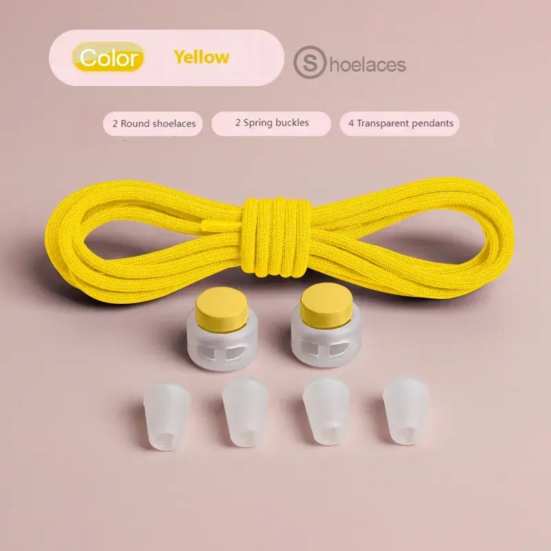 Thumbnail: Spring Lock Shoelaces Without ties Elastic laces Sneakers Kids Adult Quick Shoe