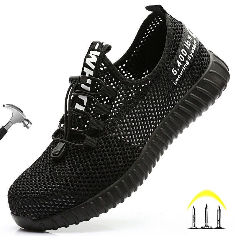 New Security Shoes Summer Mesh Cold Safety Shoes For Work Non Slip Outdoor Stee