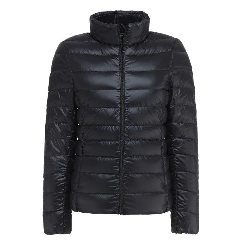 Women Spring Jacket Fashion Short Ultra Lightweight Packable Puffer Coats 15 Co