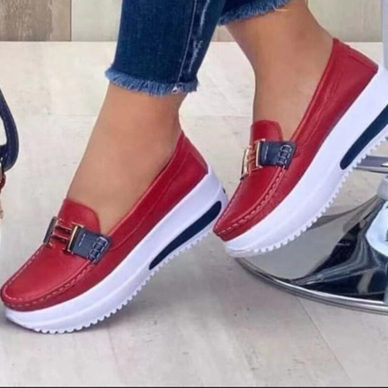 Thumbnail: 2023 Spring New Platform Comfortable Women Sneakers Fashion Thick Bottem Casual