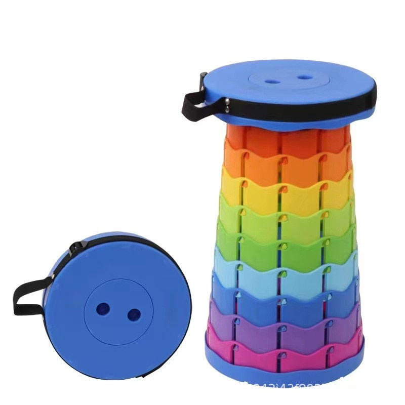 Outdoor Camping Chair Retractable Portable Beach Fishing Stool Travel Camping F