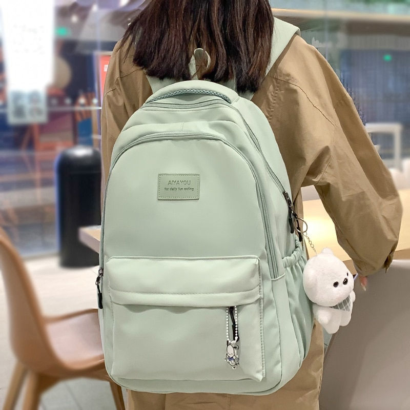New Female Fashion Lady High Capacity Waterproof College Backpack Trendy Women