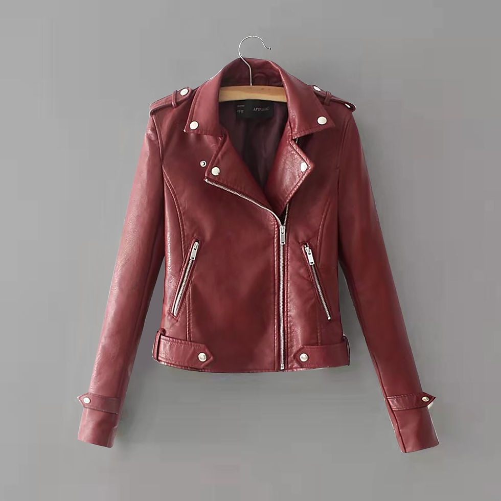 Küçük resim: Womens Autumn Turn Down Collar Bomber Black Jacket Solid Color Zipper Long Slee