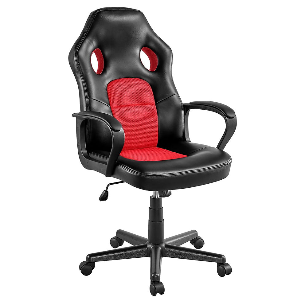 Thumbnail: Adjustable Swivel Artificial Leather Gaming Chair, Blue  Computer Chair