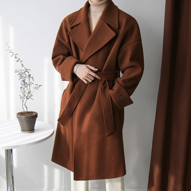 Thumbnail: Trendy Gentleman's Wool Thickened Men's Coat