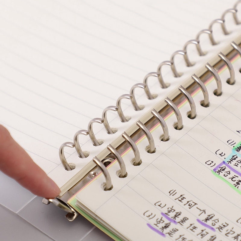 Thumbnail: A5 B5 A4 Binder Notebook Refillable Grid Lined Blank Dotted Diary Planner Journ