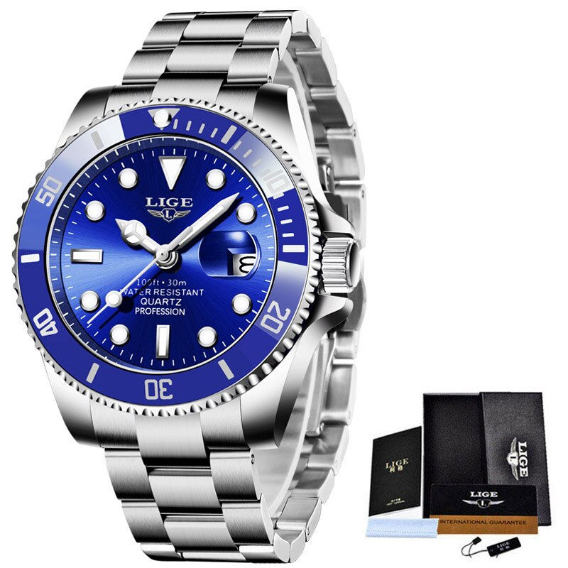 Miniatura: 2023 Top Brand Luxury Fashion Diver Watch Men 30ATM Waterproof Date Clock Sport
