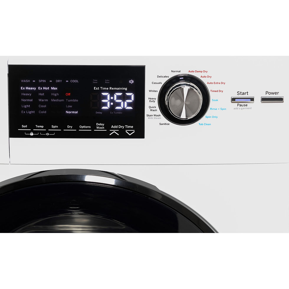 Thumbnail: GE 2.4 cu. ft. High-Efficiency Ventless ELECTRIC All-in-One Washer Dryer