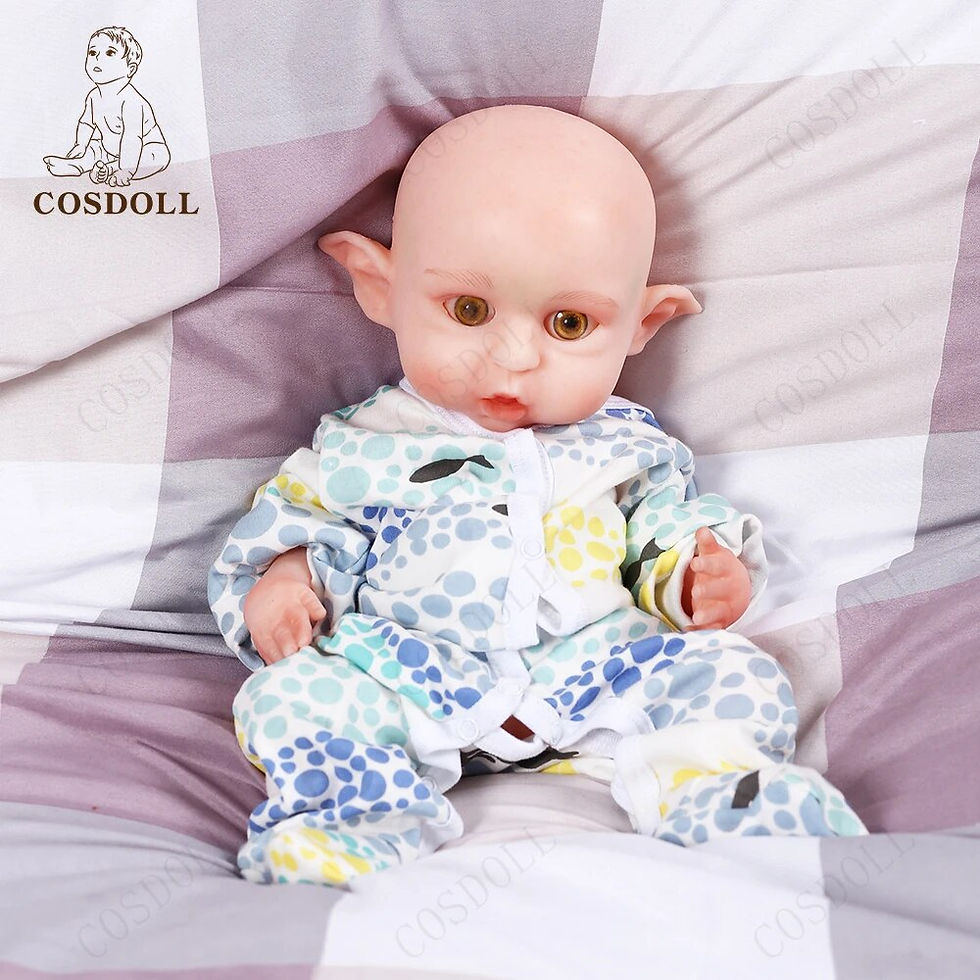 Thumbnail: COSDOLL Christmas Elf Doll 16.5inch 2540g Girl Fairy Dolls Full Body Silicone R