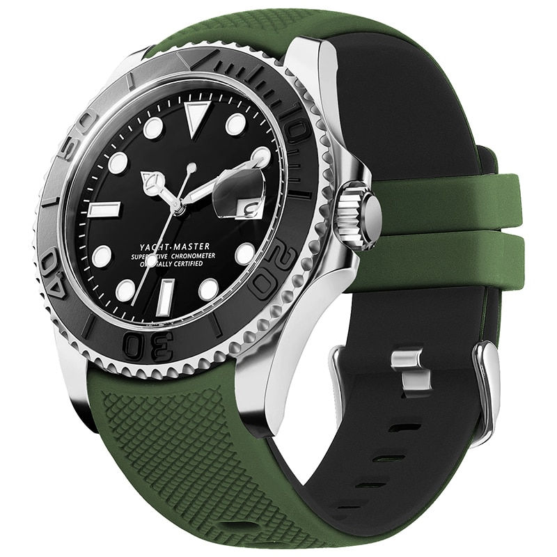 Thumbnail: Fullmosa Rubber 20mm Watch Strap 22mm Watch Band Silicone No Gaps Strap for Sam