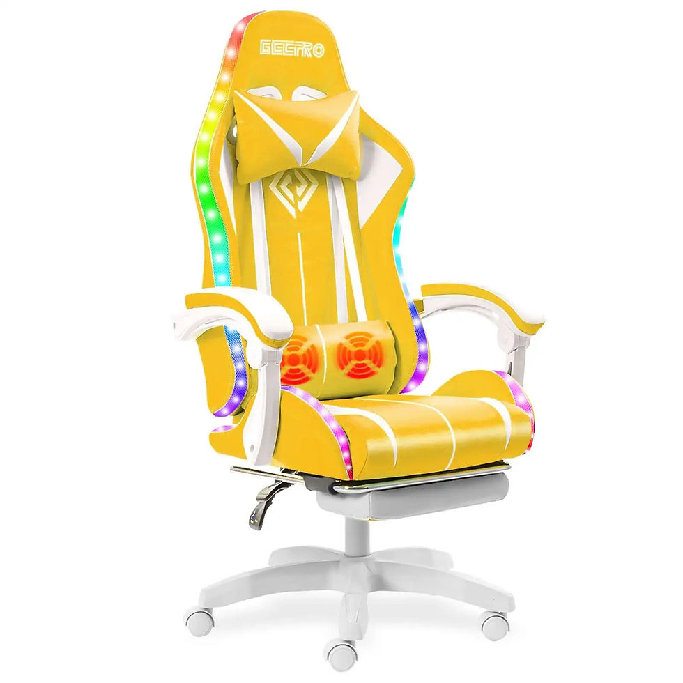 Miniaturebillede: High Quality Gaming Chair RGB Light Office Chair Gamer Computer Chair Ergonomic
