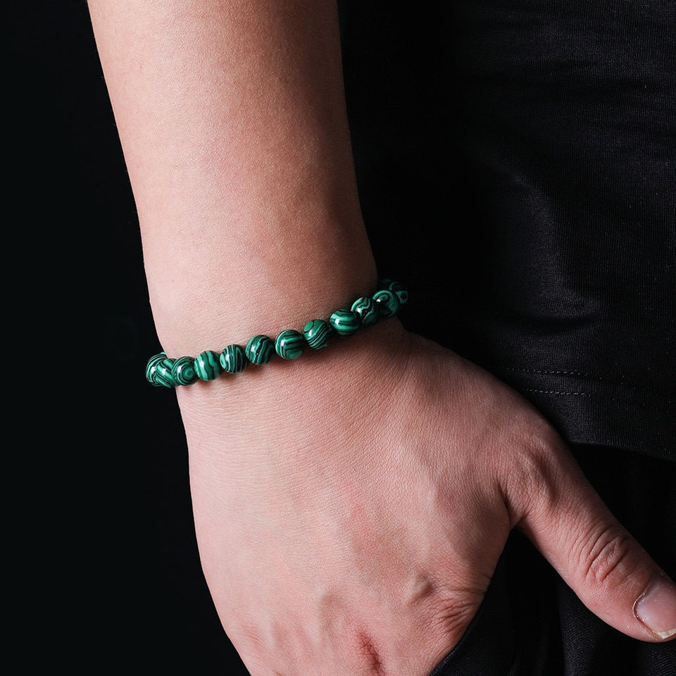 Miniatura: Higth Quality Natural Colorful Green Malachite Men Bracelets&Bangle for Mens Bu
