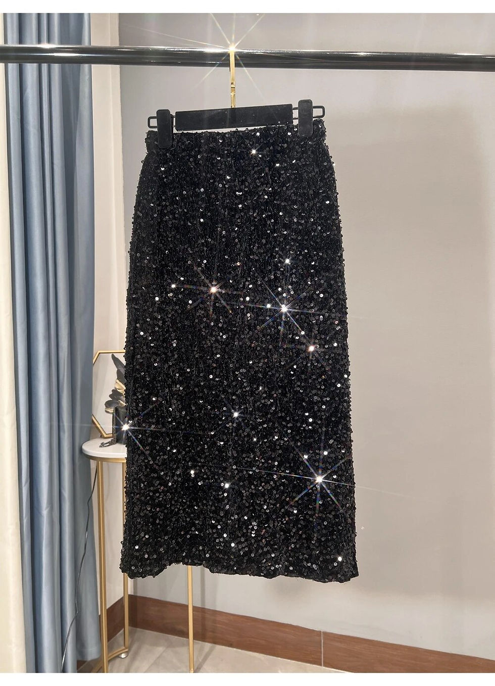 Miniaturebillede: 2022 New Thickened French High-waisted Slim, Versatile Mid-length Skirt with Hi