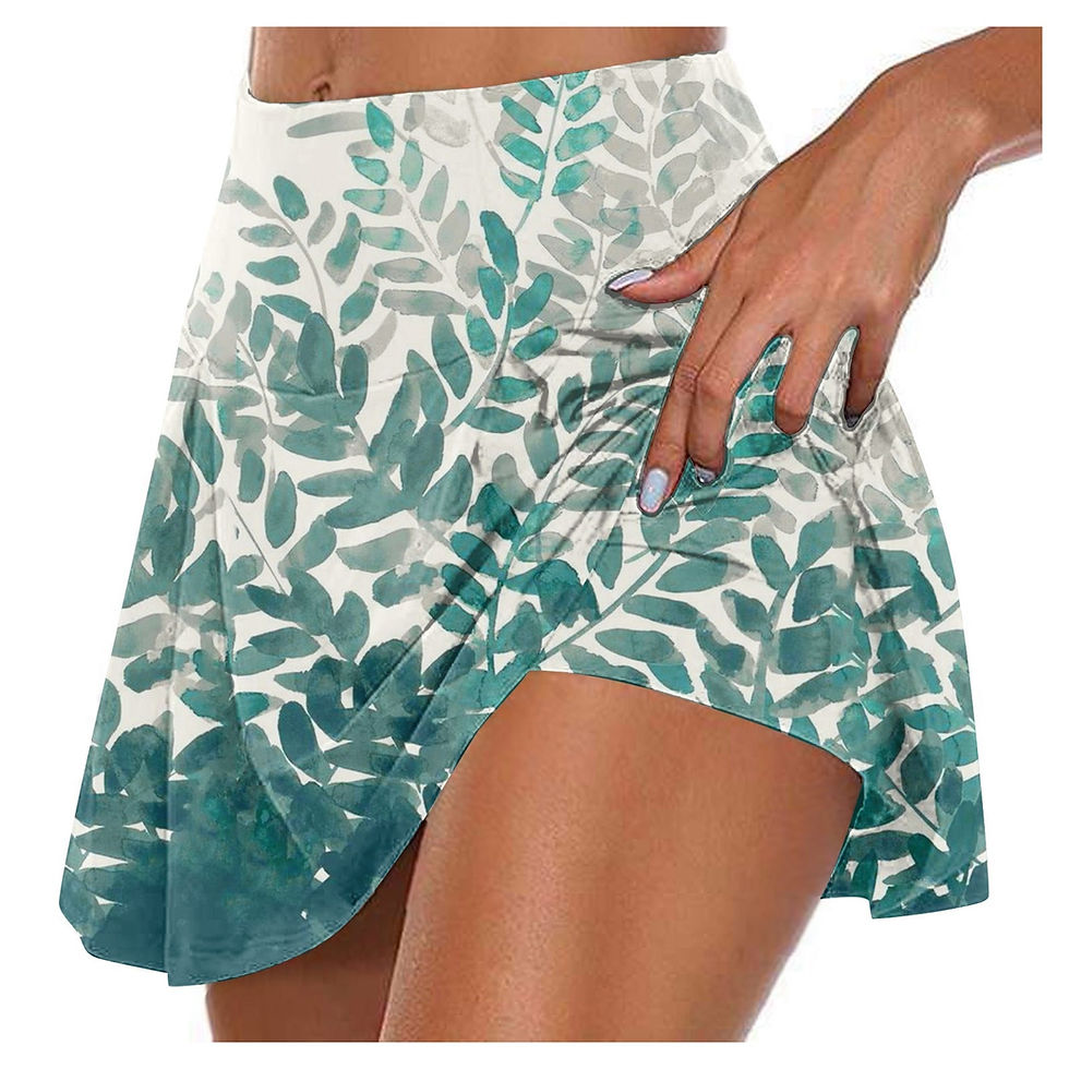 Thumbnail: Chic And Elegant Skirt Comfortable Fashionable Floral Flower Printed Inner Shor