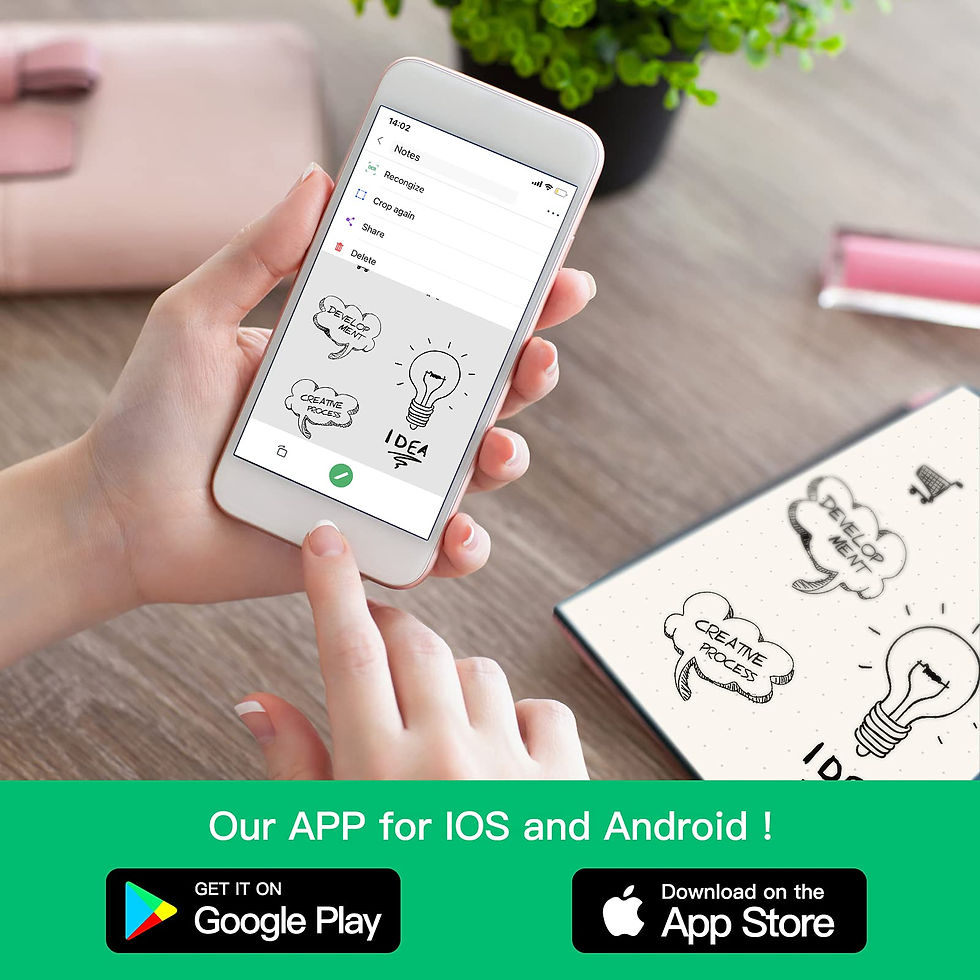 Miniatura: A4 Reusable Smart Notebook Digital Notepad Lined Dotted with Erasable Pen and W