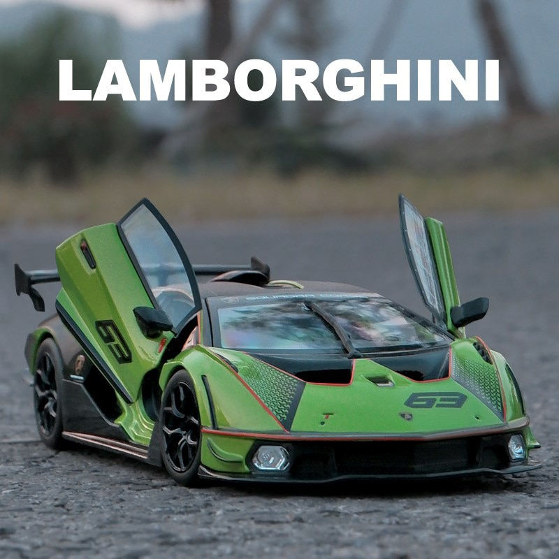 Thumbnail: Bburago 1:24 Lamborghini Essenza SCV12  Weissach Cars Model Toy Collection Gift
