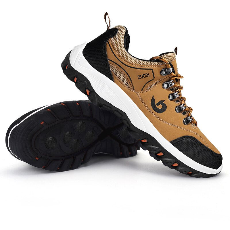 섬네일: Men Hiking Shoes Outdoor Anti Slip Rubber Sole Mountain Sneakers Wear Resistant