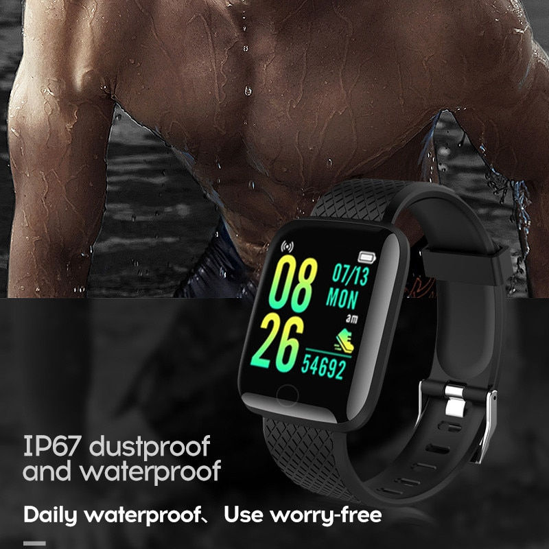Thumbnail: D13 Smart Watch Men Women Waterproof Bluetooth Heart Rate Monitor Fitness Brace