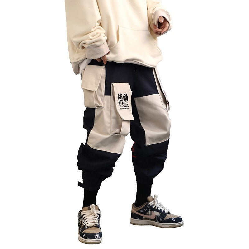 Miniature : Muti-Pockets Japanese Streetwear Cargo Pants Men Techwear Casual Jogger