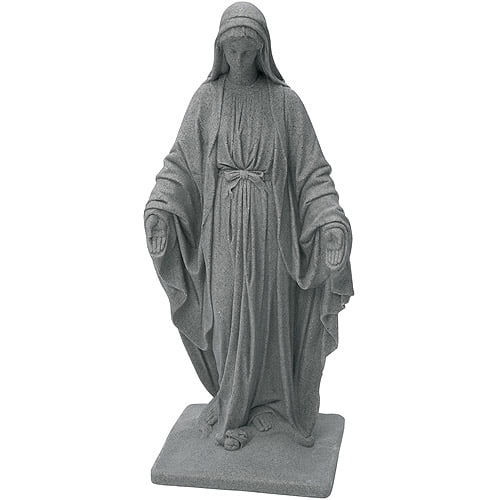 Miniatyrbilde: Virgin Mary Statue – Natural Sandstone Appearance – Made of Resin – Lightweight