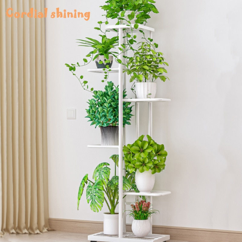 Miniatura: Cordlal Shining Stand For Flowers Iron 6/7/8Layers Plant Holder Storage Shelf P