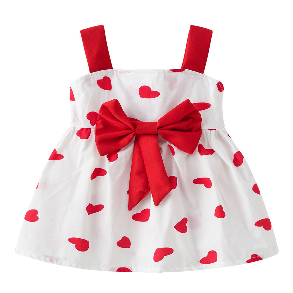 Thumbnail: Summer Toddler Baby Kids Girls Princess Dress For Girls Heart Sleeveless Fruit