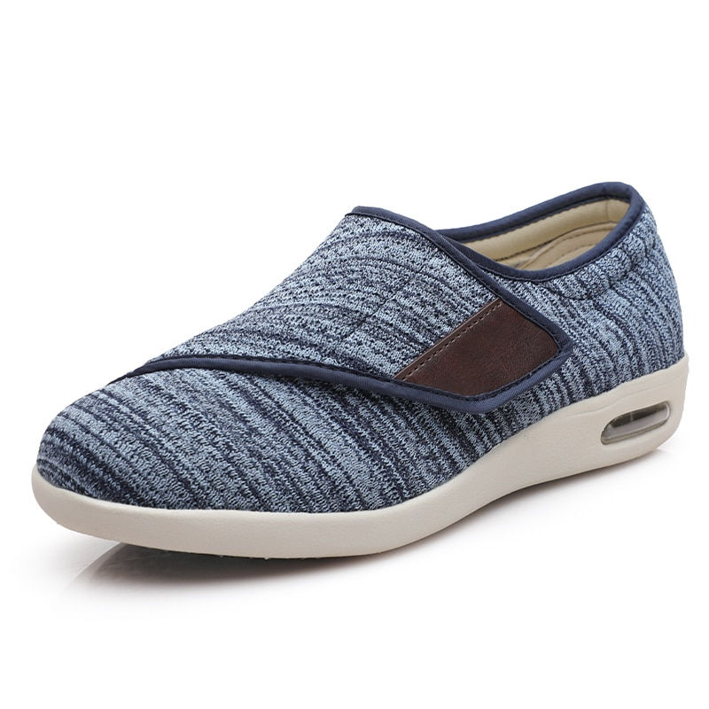 Thumbnail: Unisex Walking Shoes Men Diabetic Shoes Elderly Casual Solid Color Flat Shoes W
