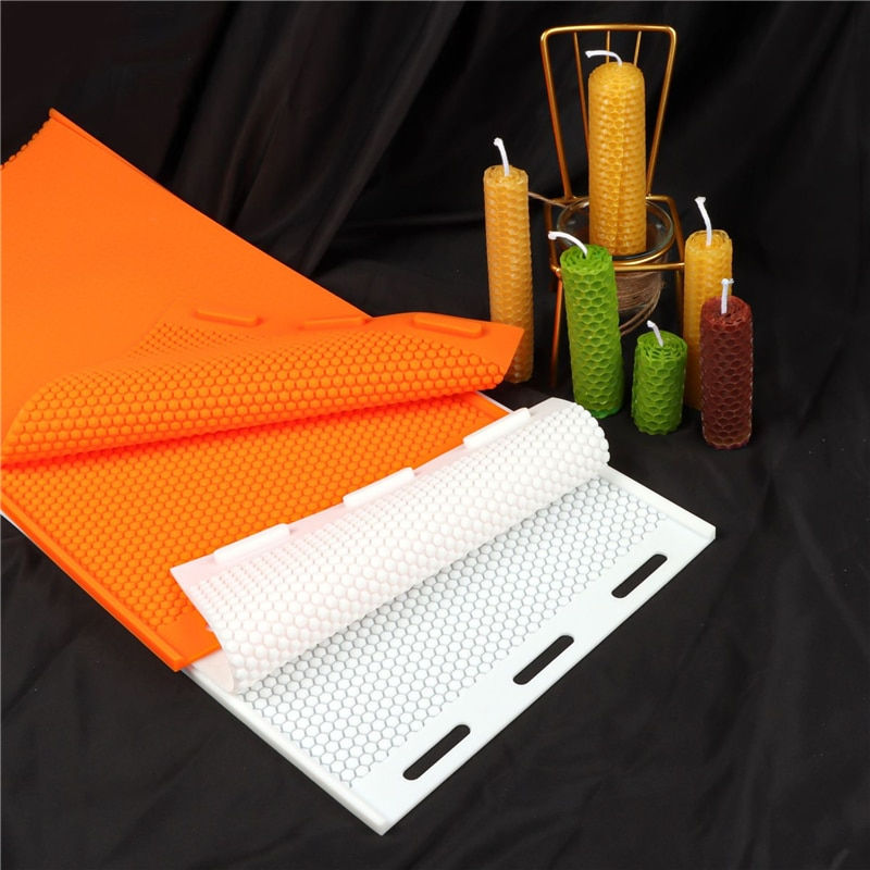 Thumbnail: Beekeeper Silicone Beeswax Mold Foundation Bee Hive Basis Press Sheet Mould