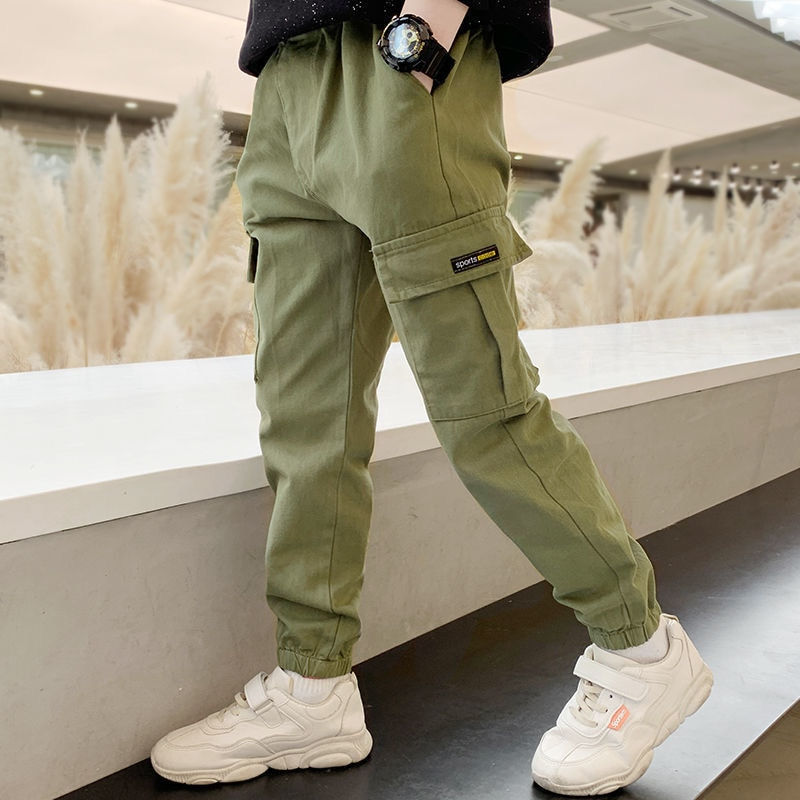 Thumbnail: 2023 New Spring Autumn Thick Boys Pants Casual Long Style Trousers For Kids 3-