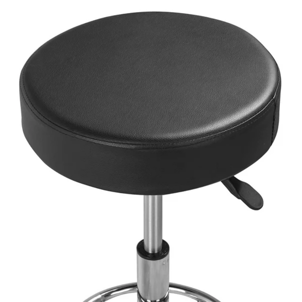 Thumbnail: Adjustable Salon Stool Swivel Salon Chair Tattoo Dental Facial Massage Spa Black