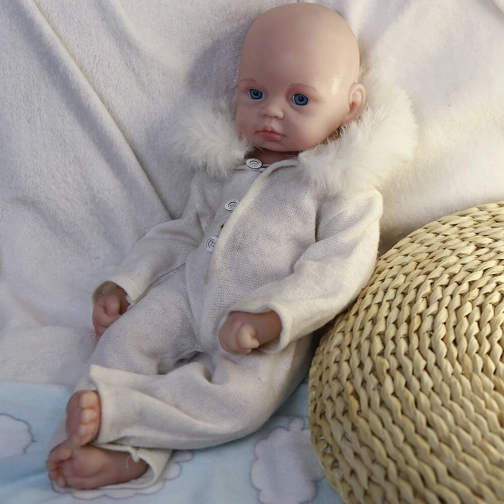 Thumbnail: COSDOLL 3.2kg 19 inch Full Body Silicone Baby Doll Boy Toy Newborn Soft Realist