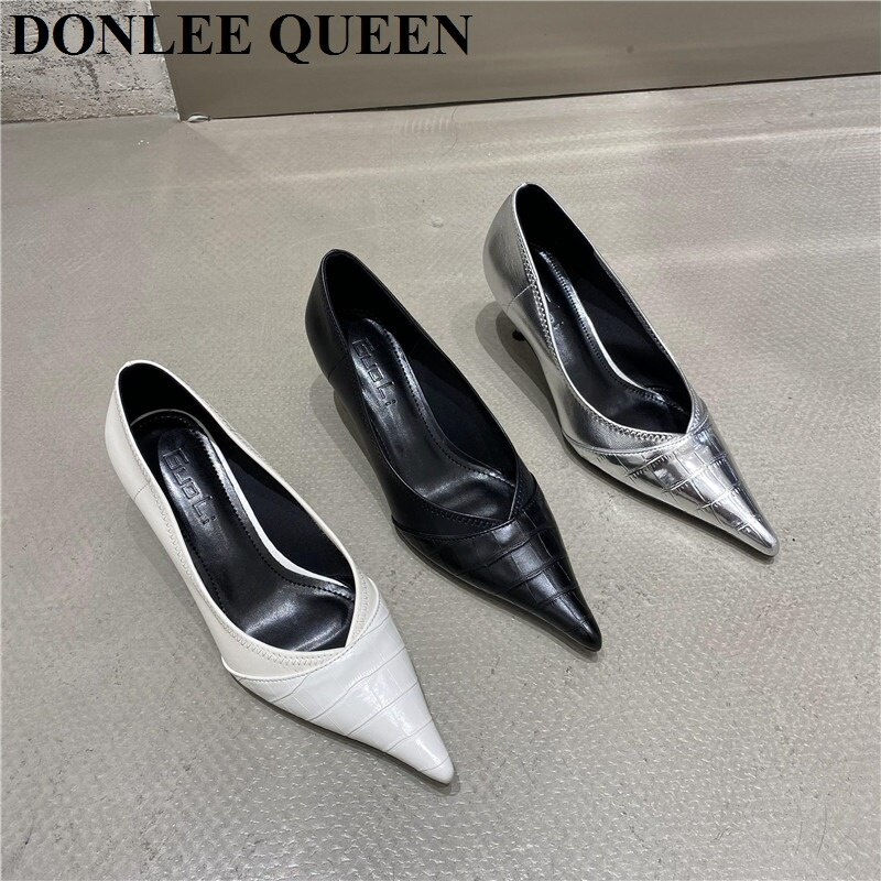 Thumbnail: Fashion Pointed Toe High Heels 5cm Pumps Elegant Shoes Women Female Office Dres
