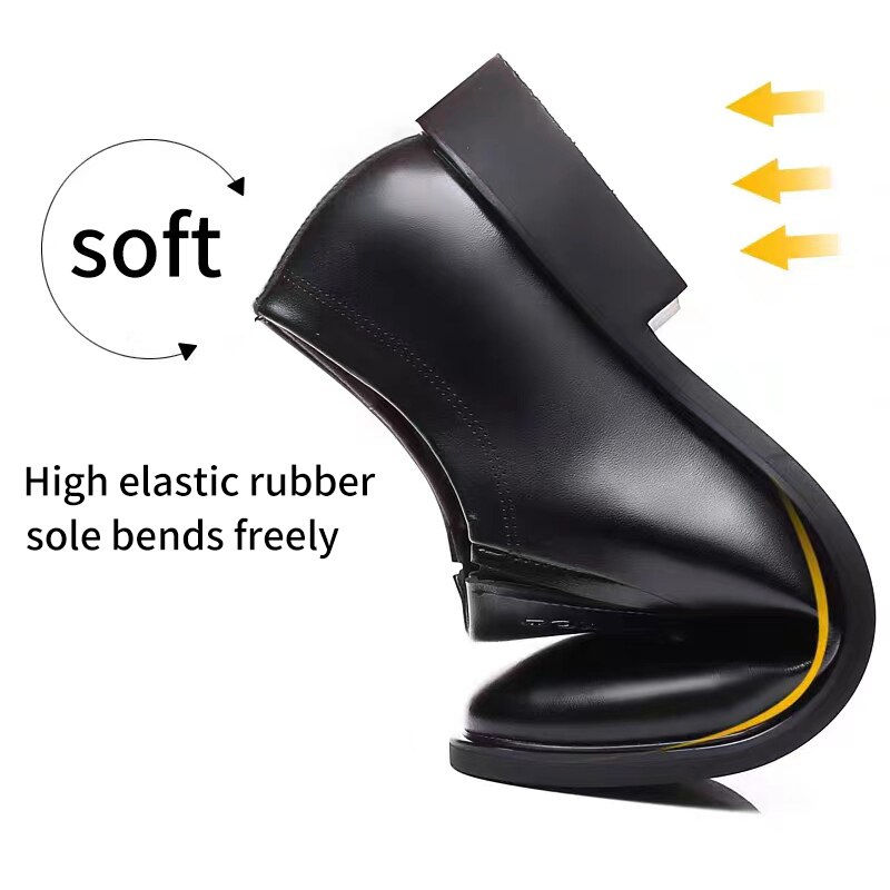 Thumbnail: Men Business Dress Leather Shoes Spring Autumn Leisure Genuine Leather Breathab