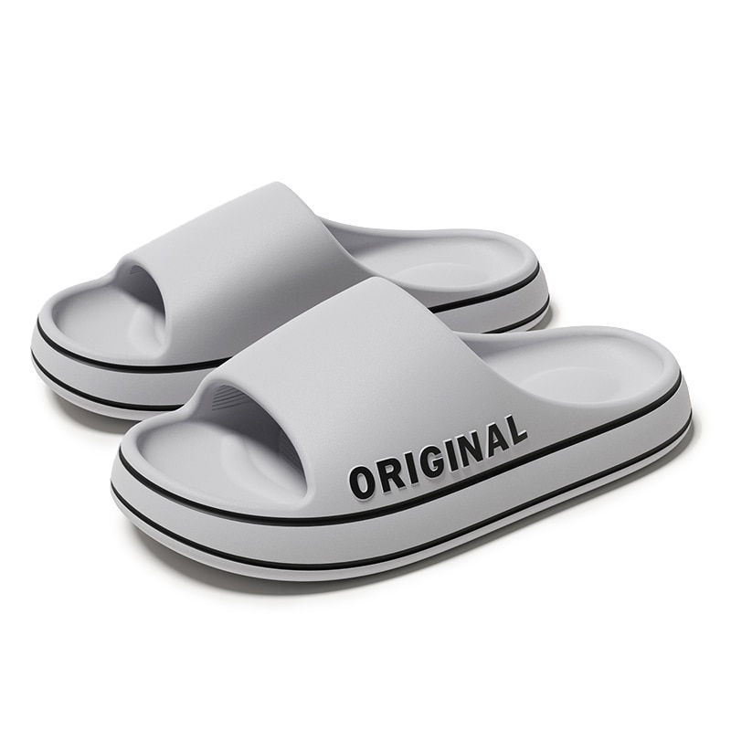 Thumbnail: Men Trend New Summer Slippers EVA Soft Bottom Cloud Slides Light Beach Shoes Ma