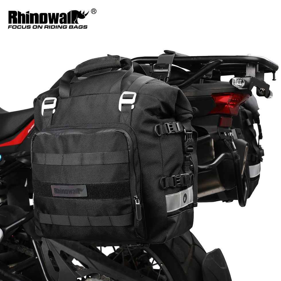 Miniatura: Rhinowalk Motorcycle Bag 20L-30L Universal Side Saddle Bag With Removable