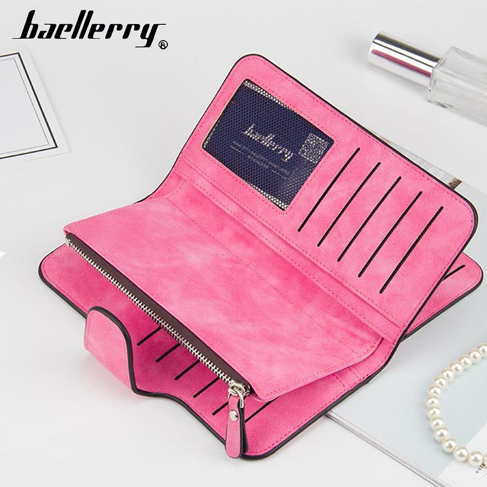 Thumbnail: 2023 Women Wallets Fashion Long PU Leather Top Quality Card Holder Classic Fema