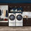 Thumbnail: LG 4.5 cu. ft. Front Load Washer with TurboWash 360° and 7.4 cu. ft. ELECTRIC