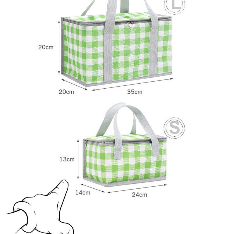 Thumbnail: Picnic Thermal Insulated Bag for Food Beer Outdoor Thickened Aluminum Film Cool